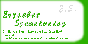 erzsebet szemelveisz business card